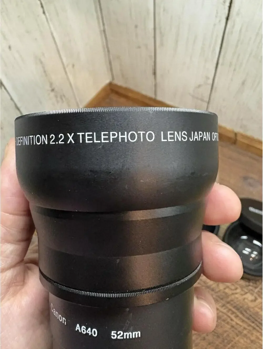 Lot 3 Japanese Lens Conversions: .43 Wide Angle 55mm & 58mm, 2.2x Telephoto 52mm